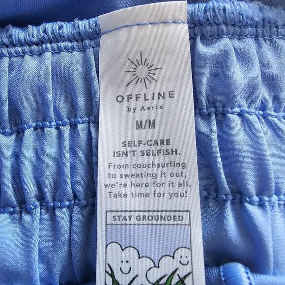 NWT Offline by Aerie Real Me Hot Stuff Light Blue Athletic Romper Size M - Picture 4 of 8
